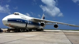 Antonov 124 Landing Taxi amp Takeoff from Barbados [upl. by Suu]