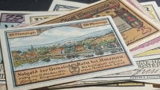 German Notgeld varieties [upl. by Hamann]