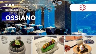 Ossiano 1 MICHELIN starred dining experience with sharks and fish in an aquarium  UAE – Dubai [upl. by Speroni89]