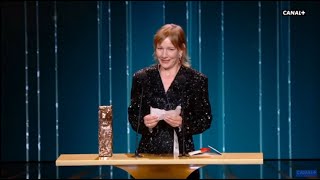 César Awards 2024 Best Actress Sandra Hüller Anatomy of a Fall [upl. by Anrehs]