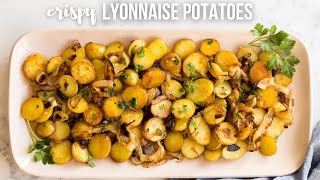 Lyonnaise Potatoes  crispy potatoes with caramelized onions  The Recipe Rebel [upl. by Aizti774]