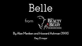 Belle karaokeinstrumental  Beauty and the Beast musical [upl. by Airekal]