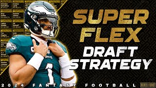 Superflex amp 2QB Draft Strategy  2024 Fantasy Football [upl. by Fritzie]