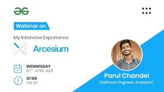 Webinar  My Interview Exeperience at Arcesium [upl. by Pirali773]