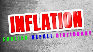 Inflation meaning in Nepali [upl. by Ahsii]