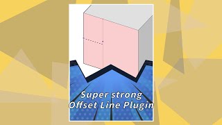 SketchUps super offset line plugin  split tool [upl. by Singhal546]