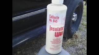 collinite 845 insulator wax adds insane slickness on black paint pollen should blow right off [upl. by Airyt]