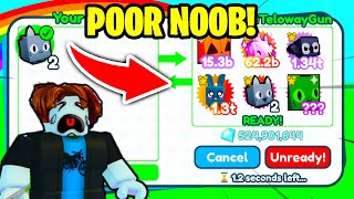 Noob Tests RICH PLAYERS in Pet Simulator X [upl. by Erdnaid]