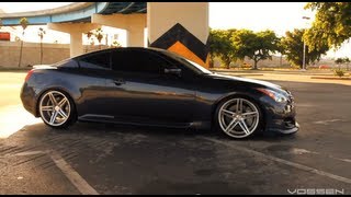 Infiniti G37s on 20quot Vossen VVSCV5 Concave Wheels  Rims [upl. by Simmonds]