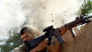 US Marines in Combat with Insurgents  Heavy Firefight in Afghanistan near Sangin [upl. by Nedaj]