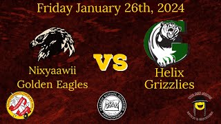 NO AUDIO Nixyaawii Golden Eagles vs Helix Grizzlies JV Boys [upl. by Rengia]