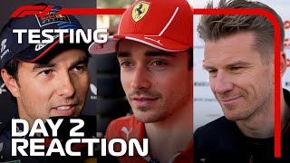 Drivers Day 2 Reaction  F1 PreSeason Testing 2024 [upl. by Lamee147]