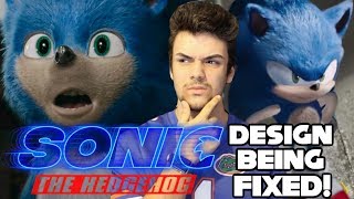 Sonic The Hedgehog Movie Design Being Fixed [upl. by Ailliw]