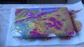 quotErwartungquot Malen lernen mit Acrylfarben in der Technik Akrylik Pouring [upl. by Esilana]