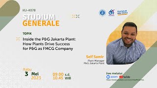 SG KU4078  Seif Samir  Plant Manager PampG Jakarta Plant [upl. by Philipson]