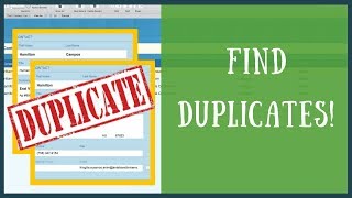 Quick way to find duplicates in FileMaker  User Tutorial  FileMaker For You [upl. by Nwahsek552]