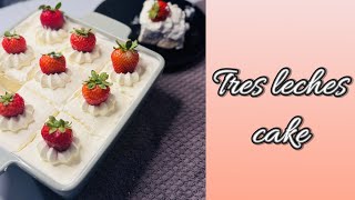 Tres leches  Easy three milk cake recipe [upl. by Orv]