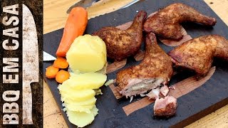 RECEITA DE SMOKED CHICKEN LEGS COXAS DE FRANGO DEFUMADAS [upl. by Polinski320]