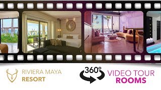 Desire Riviera Maya Resort 360° Video Tour Rooms [upl. by Enawtna725]