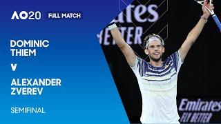 Dominic Thiem v Alexander Zverev Full Match  Australian Open 2020 Semifinal [upl. by Delinda]