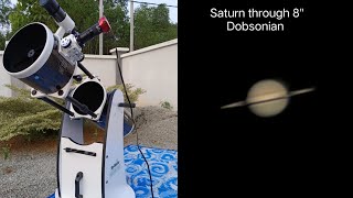 Saturn through 8quot Dobsonian [upl. by Hetti744]