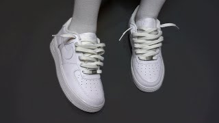 How to loosely lace nike air force 1s [upl. by Ivz923]