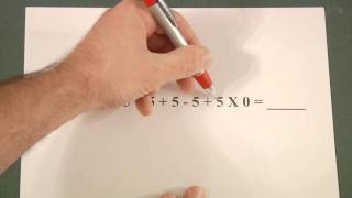 5  5  5  5  5  5  5  5 X 0   quotFacebook 5squot Math Problem Explained [upl. by Elleivap]