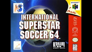 International Superstar Soccer 64  Nintendo 64  Gameplay [upl. by Suoivatra]