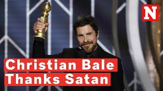 Christian Bale Thanks Satan For Giving Him Inspiration On How To Play Dick Cheney [upl. by Irt]