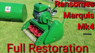 Ransomes Marquis Mk4 18quot Lawn Mower Restoration [upl. by Hepsiba]