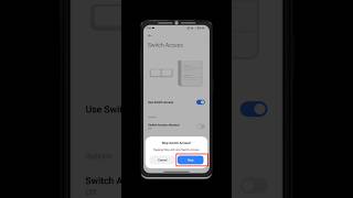 How to turn Off Switch Access  Accessibility hidden features shorts [upl. by Aerdied]