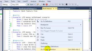 Passing parameters to the step definitions in SpecFlow [upl. by Nodnol]