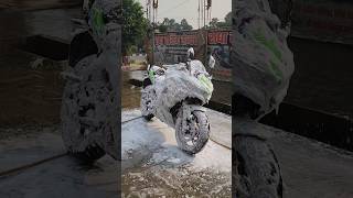 Bike Foam Wash in Radha Washing Centre 😱😱😱  Bike Washing Centre ♥️♥️ youtubeshorts yt shorts [upl. by Amalea]