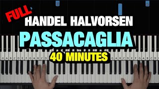 HOW TO PLAY PASSACAGLIA BY HANDELHALVORSEN  PIANO TUTORIAL LESSON FULL PIANO SOLO [upl. by Jeffie]