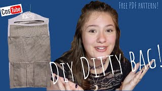 How to sew a ditty Bag  With free PDF pattern [upl. by Sorilda]