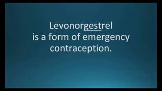 How to pronounce levonorgestrel Plan B OneStep Memorizing Pharmacology Flashcard [upl. by Hsilgne294]