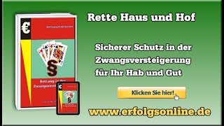 Zwangsversteigerung mit 30a ZVG abwehren mit dem Ratgeber »Rettung in der Zwangsversteigerung« [upl. by Winne]