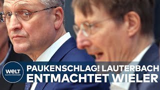 WICHTIGE WEICHENSTELLUNG Karl Lauterbach entmachtet RKIWieler nach Hickhack um Genesenenstatus [upl. by Winfred]