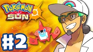 Pokemon Sun and Moon  Gameplay Walkthrough Part 2  Iki Town Festival Rotomdex Nintendo 3DS [upl. by Anemij]