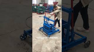 cheap small cement concrete solid hollow block moulding machine for blocks laying blockmachine [upl. by Ruelle303]