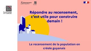 Le recensement en ligne guyane 2025 [upl. by Divadnhoj783]