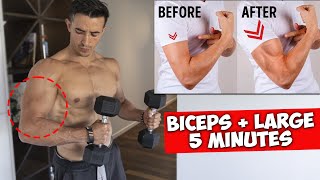 BICEPS PLUS LARGES  5 MEILLEURS EXERCICES [upl. by Ruben730]