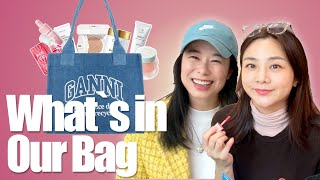 1n년차 방송인들의 왓츠인마이백 👜 으로 시작했는데 J와 P의 가방 속 비교가 돼버린 Whats in our Bag😆 [upl. by Nosilla]