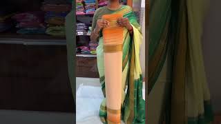 Introducing our stunning gradient color saree in pure crepe Mysore silk AtharvaStore MysoreSilk [upl. by Meilen]