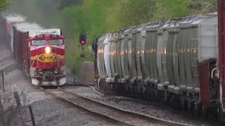 Fakebonnet meets a CSX Duo in Askov MN [upl. by Drarreg797]