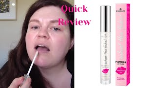 Essence What the Fake Lip Plumping Filler Quick Review Plumping Lip Gloss ReviewLip Plumper [upl. by Ataga]