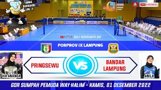 LIVE PORPROV LAMPUNG 2022 VOLI PUTRI PRINGSEWU VIA 🆚 BANDAR LAMPUNG ANILAPOPYRAISYA [upl. by Walston]