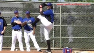 RA Dickey Knuckleball Slow Motion Baseball Pitching Mechanics [upl. by Williamson843]