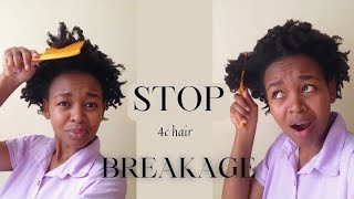 How to Detangle 4c Natural Hair  Length Retention [upl. by Orsini346]