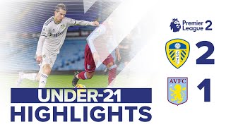 HIGHLIGHTS LEEDS UNITED U21 21 ASTON VILLA U21  PREMIER LEAGUE 2  AARONSON AND MCGURK GOALS [upl. by Anastas]